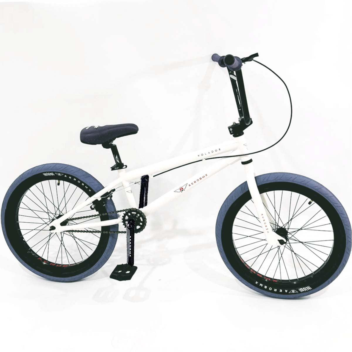 Bicicleta BMX Aerobmx Volador Centro Mid Rodado 20 color blanco-gris