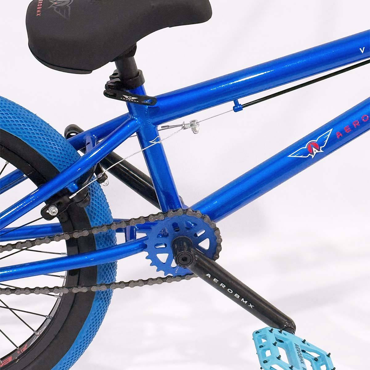 Bicicleta BMX Aerobmx Volador Centro Mid Rodado 20 color azul