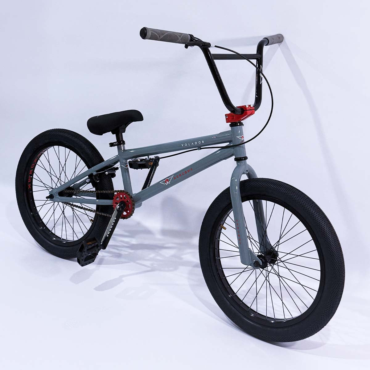 Bicicleta BMX Aerobmx Volador Centro Americano Profesional maza 14mm Rodado 20 Gris