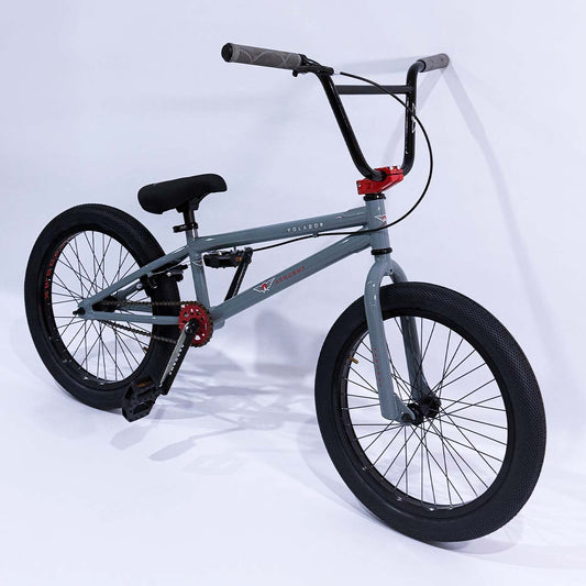 Bicicleta BMX Aerobmx Volador Centro Americano Profesional maza 14mm Rodado 20 Gris