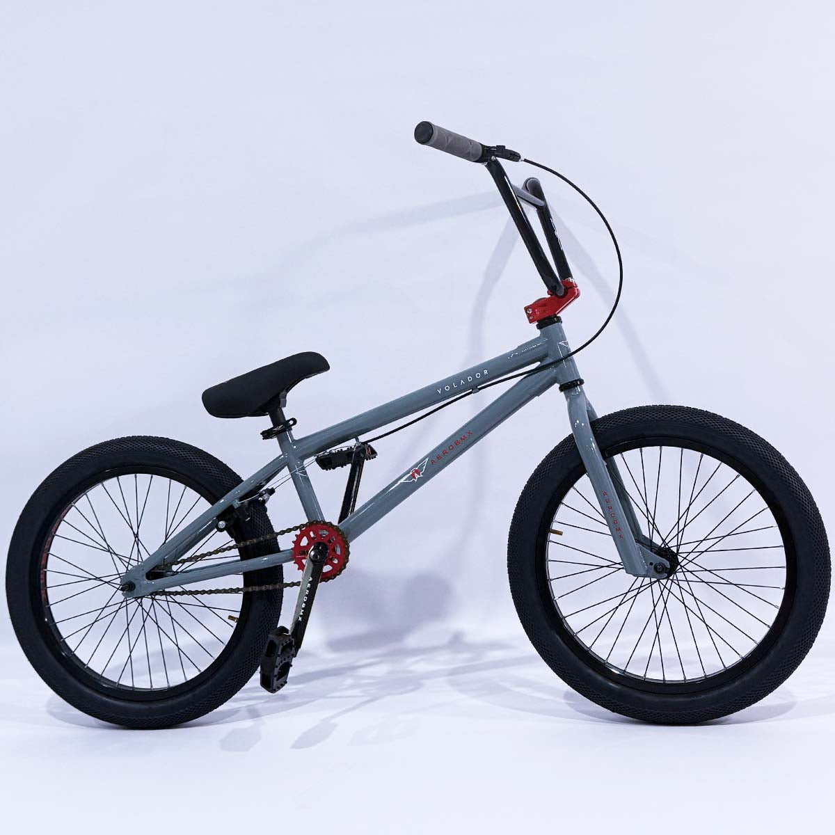 Bicicleta BMX Aerobmx Volador Centro Americano Profesional maza 14mm Rodado 20 Gris