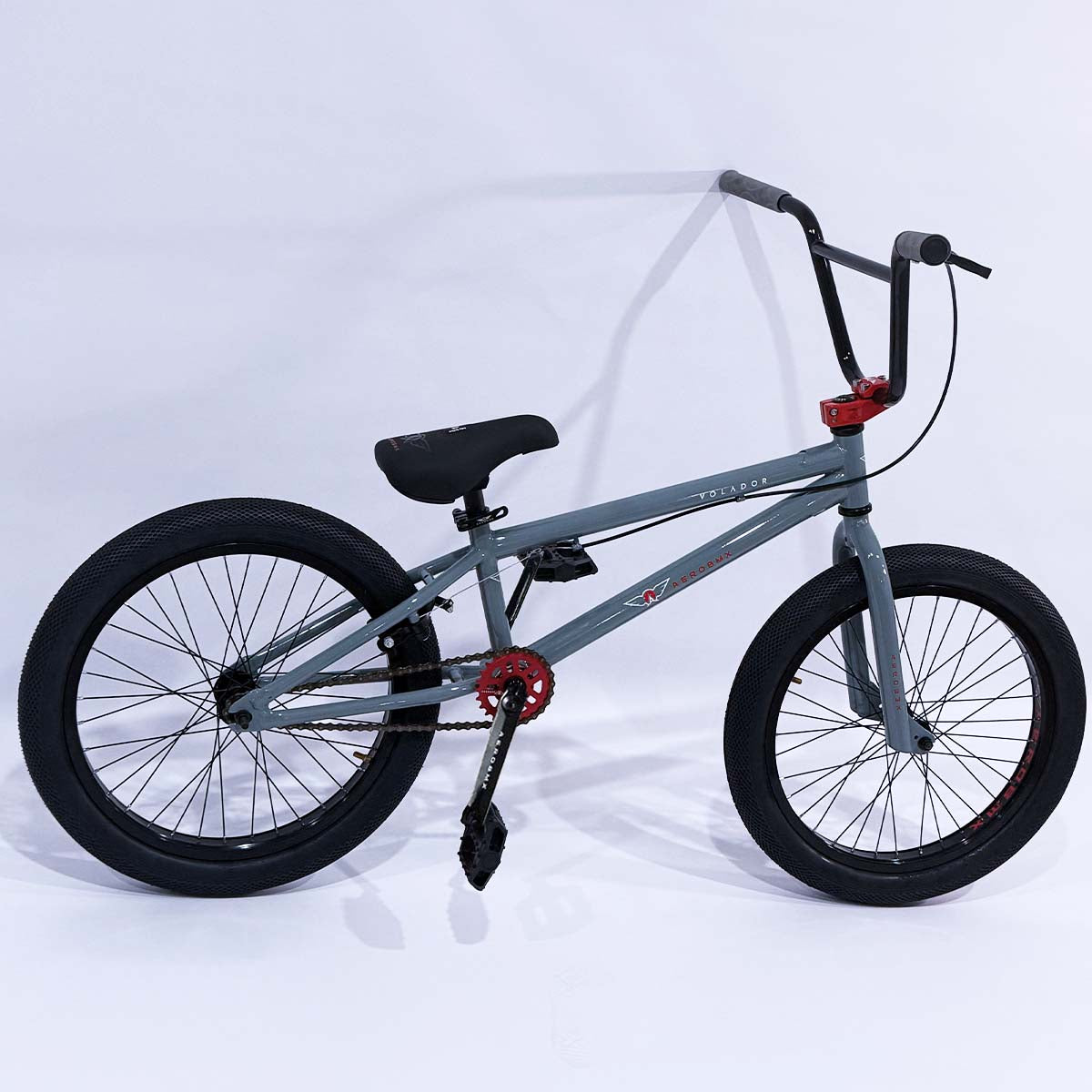 Bicicleta BMX Aerobmx Volador Centro Americano Profesional maza 14mm Rodado 20 Gris