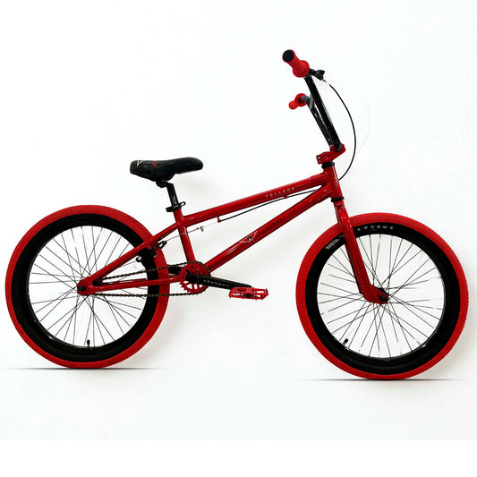 Bicicleta BMX Aerobmx Volador Centro Americano con cranks Rodado 20 color rojo