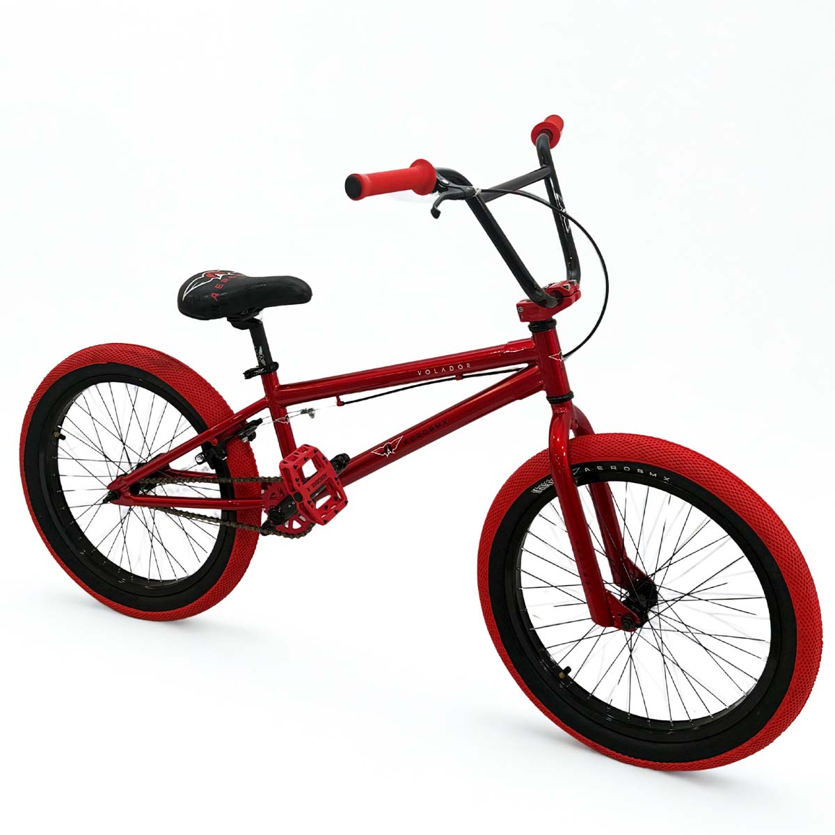 Bicicleta BMX Aerobmx Volador Centro Americano con cranks Rodado 20 color rojo
