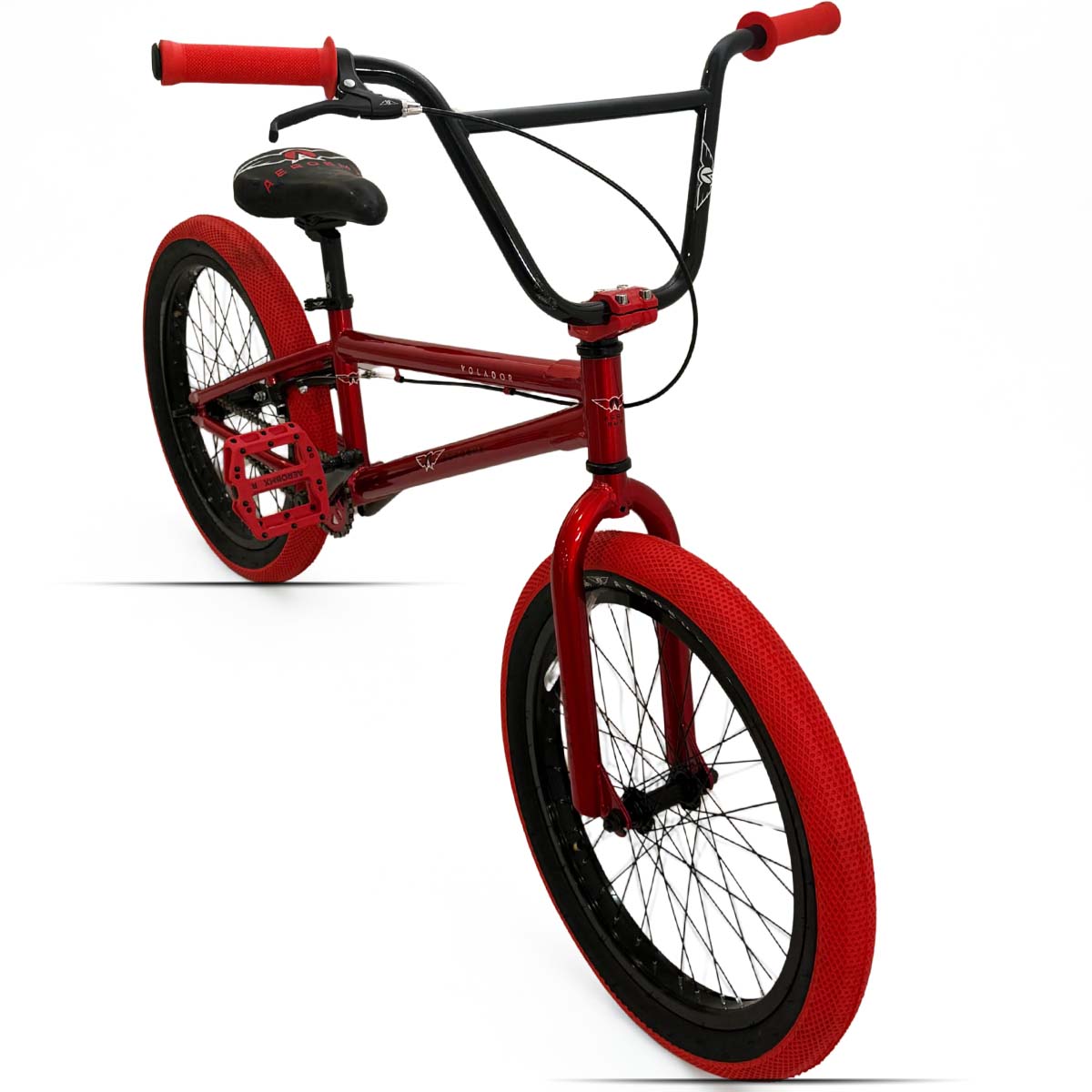 Bicicleta BMX Aerobmx Volador Centro Americano Profesional maza 14mm Rodado 20 roja