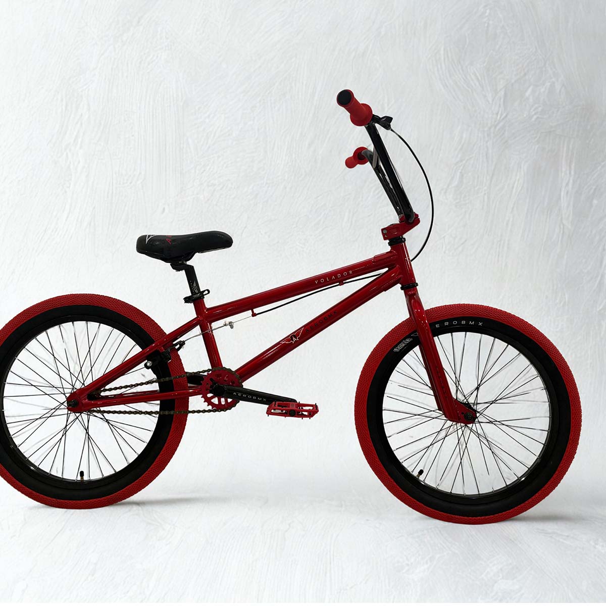Bicicleta BMX Aerobmx Volador Centro Americano Profesional maza 14mm Rodado 20 roja