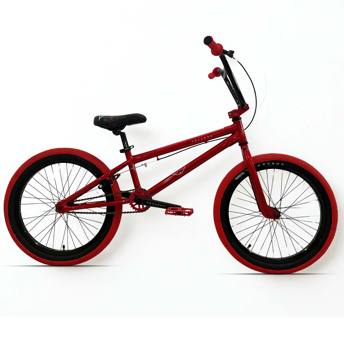 Bicicleta BMX Aerobmx Volador Centro Americano Profesional maza 14mm Rodado 20 roja