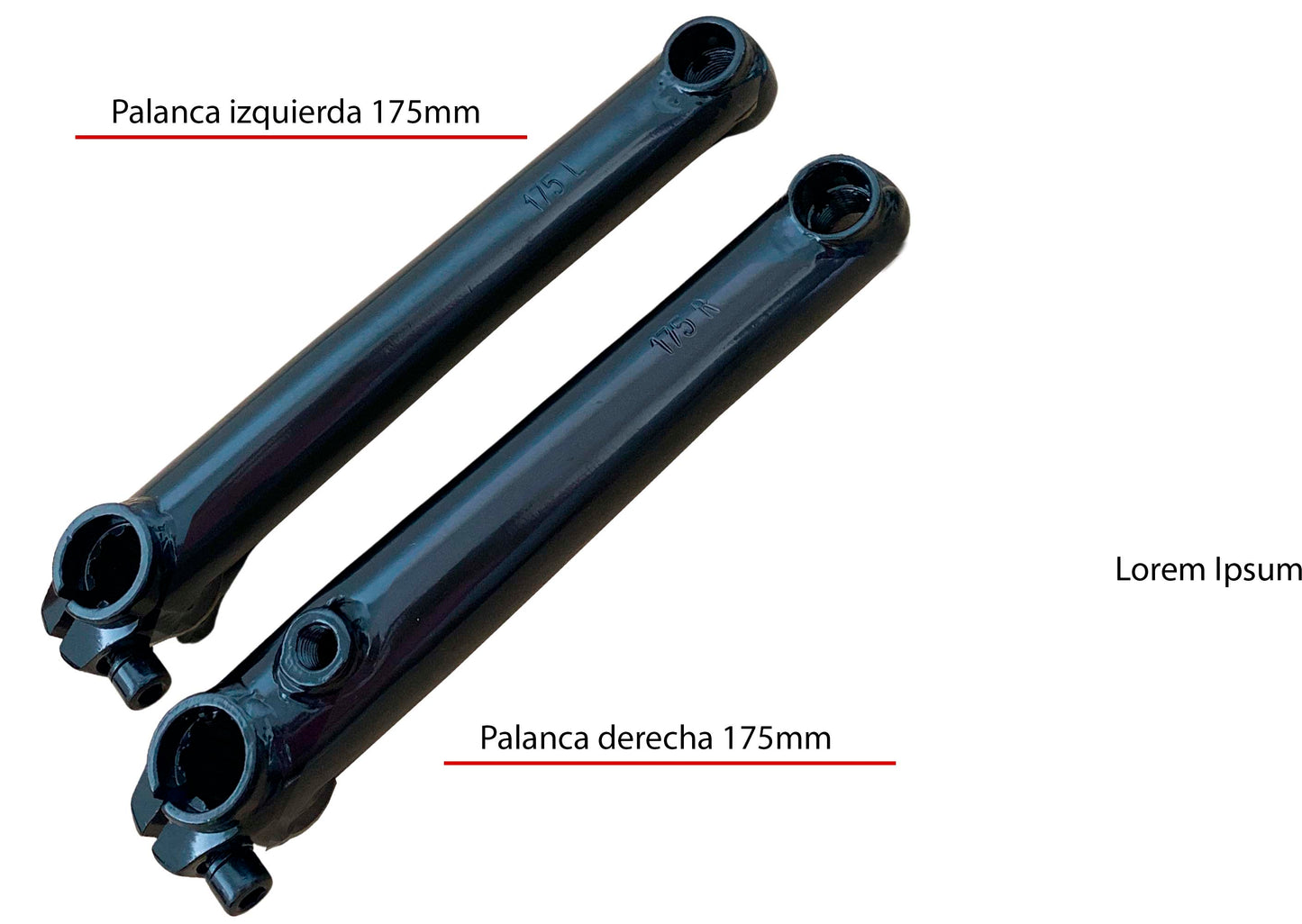 Palancas 3pz Balero Sellado Centro Mid Crankset Aerobmx 175mm